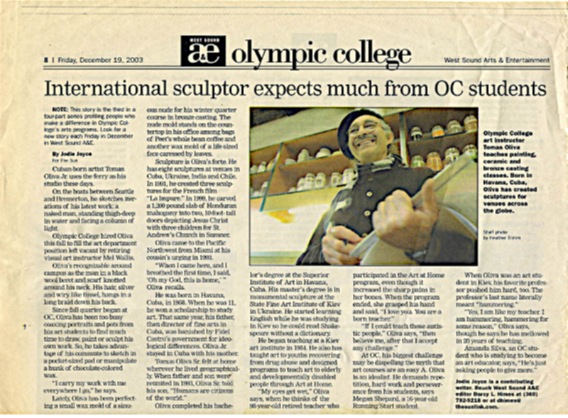 Tomás Oliva at Olympic College
